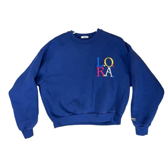Madhappy Sweater Crewneck Blue L.O.R.A. Oversized XS - Picture 7 of 13